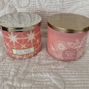 Island Papaya and Pink Kiwi Berry Candle Set
